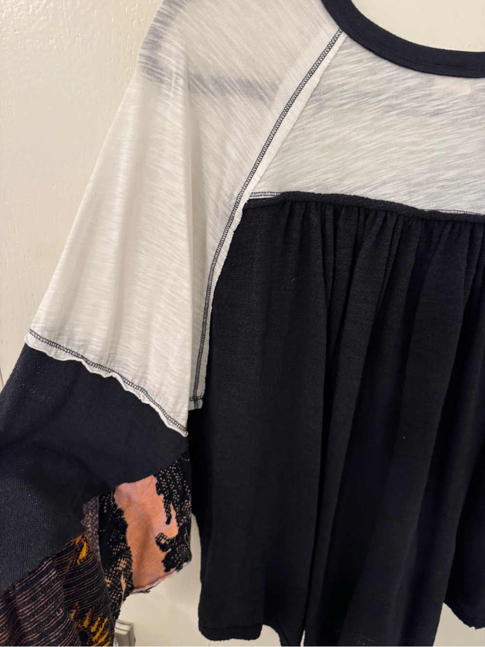 Free People Friday Fever Raglan Contrast T Shirt - Picture 7 of 7